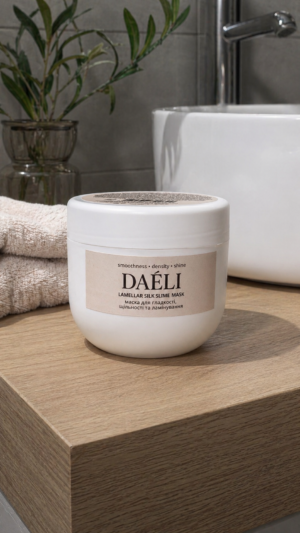 СЛАЙМ-МАСКА ламелярнаDAÉLI Lamellar Silk Slime Mask 500 мл — маска для гладкості, щільності та ламінування волосся