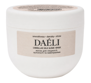 СЛАЙМ-МАСКА ламелярнаDAÉLI Lamellar Silk Slime Mask 500 мл — маска для гладкості, щільності та ламінування волосся