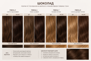 ШОКОЛАД Тонуюча маска для волосся — Chocolate 5-8 рівень світлоти, нейтральний по температурі